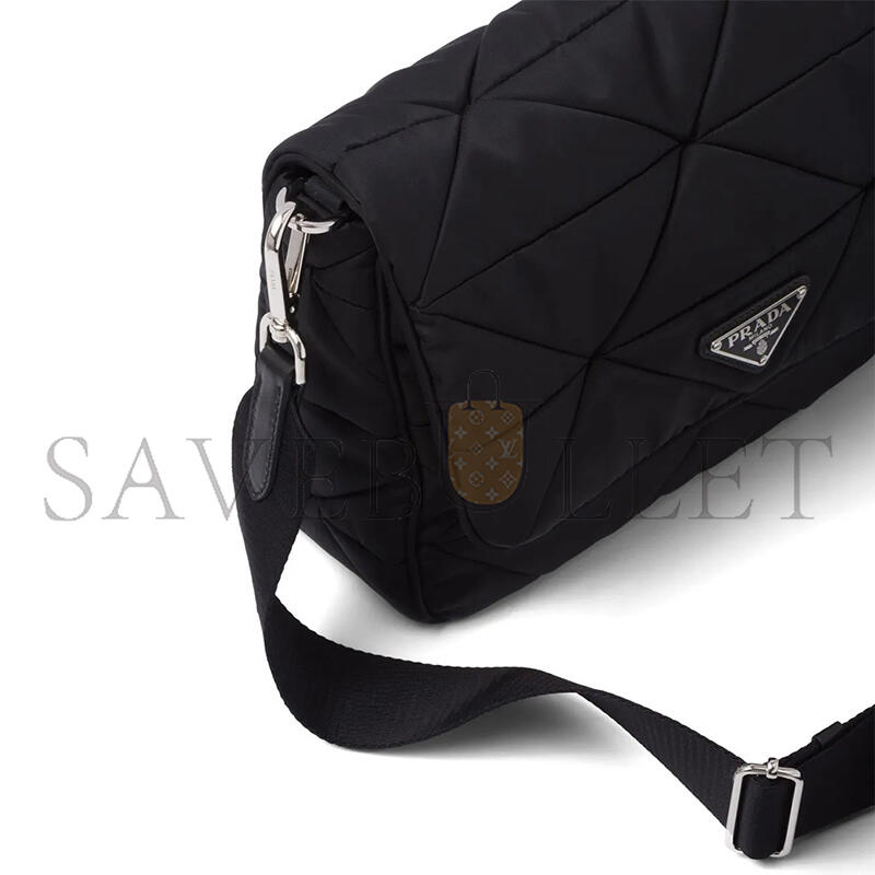 PRADA RE-NYLON STUFFED SHOULDER BAG 1BD290 (24*17.5*8.5cm)